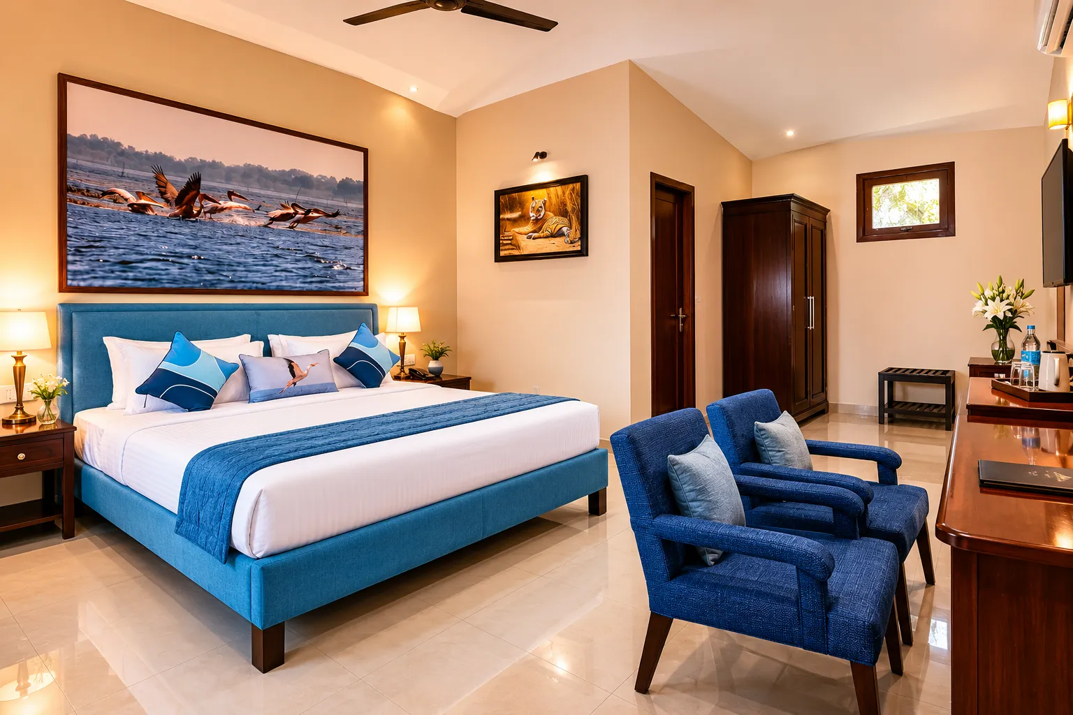River View Room (14).webp - Bel-La Monde Riverside Jim Corbett